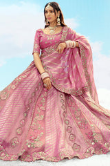 Silk Floral Embroidered and Sequin Worked Lehenga