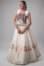 White Art Silk Kachchi Mirror Worked Chaniya Choli