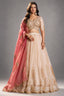 Ivory Organza Embroidered Lehenga Choli