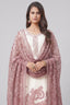 Off White Chanderi Paisley Printed Straight Cut Kurti Set