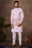 Light Pink Embroidered Kurta Pajama with Jacket