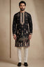 Black Satin Embroidered Kurta Pajama