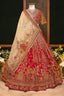 Maroon Raw Silk Desinger Bridal Lehenga with Zardosi Work - maroon silk saree
