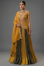Multi Colored Chinon Shimmer Lehenga - Front View