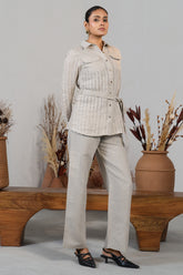 Grey Linen Co-Ord Set