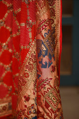 Multi Colored Georgette Meenakari Weaving Saree