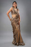 Champagne Beige Ready to Wear Saree - Front View