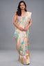 Multi-Color Woven Banarasi Silk Saree with Pastel Patchwork Woven Details and Intricate Zari Pallu