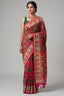 Pink Silk Traditional Patola Weave Saree with Handwork
