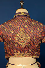 Twilight Lavender Satin Printed Co-Ord Set with Sequin Embroidery Work