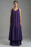 Indigo Purple Cotton Silk Solid Co-Ord Set - Front View
