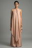 Rose Pink Cotton Silk Solid Co-Ord Set - Front View
