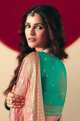 Light Pink Bemberg Viscose Woven Saree