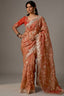 Peach Organza Saree with Gotta Patti