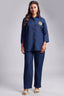 Navy Blue Linen Co-Ord Set