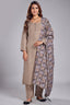 Taupe Linen Straight Cut Kurta Set