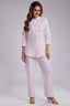 Light Pink Linen Cutdana Worked Co-Ord Set
