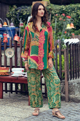 Muslin Digital Printed Patchwork Co-ord Set