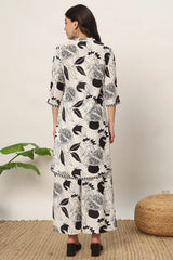 Off White Cotton Printed Co-Ord Set