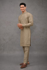 Silk Embroidered Kurta Pajama