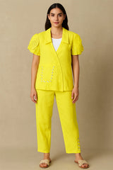 Yellow Linen Co-Ord Set