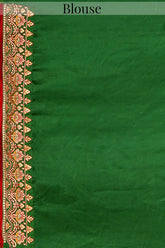 Maroon Traditional Gharchola Saree in Silk with All Over Embroidery - maroon silk saree embroidery