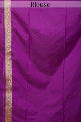 Violet Purple Traditional Woven Saree in Silk with Paisley and Human Inspired Motifs Pallu