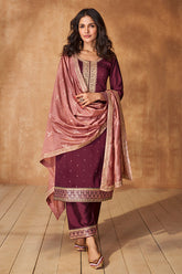 Art Silk Straight Cut Suit