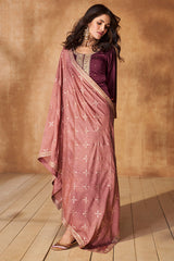 Art Silk Straight Cut Suit