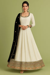 Georgette Thread Embroidered Anarkali Suit