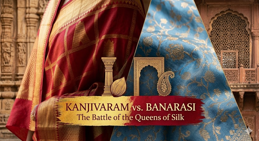 Kanjivaram vs Banarasi: Which Should You Buy? (Comparison Table Included)
