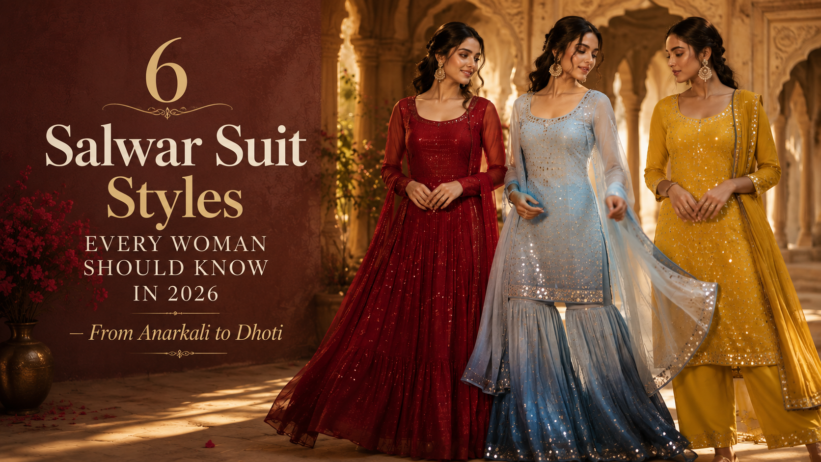 6 Salwar Suit Styles Every Woman Should Know in 2026 — From Anarkali to Dhoti
