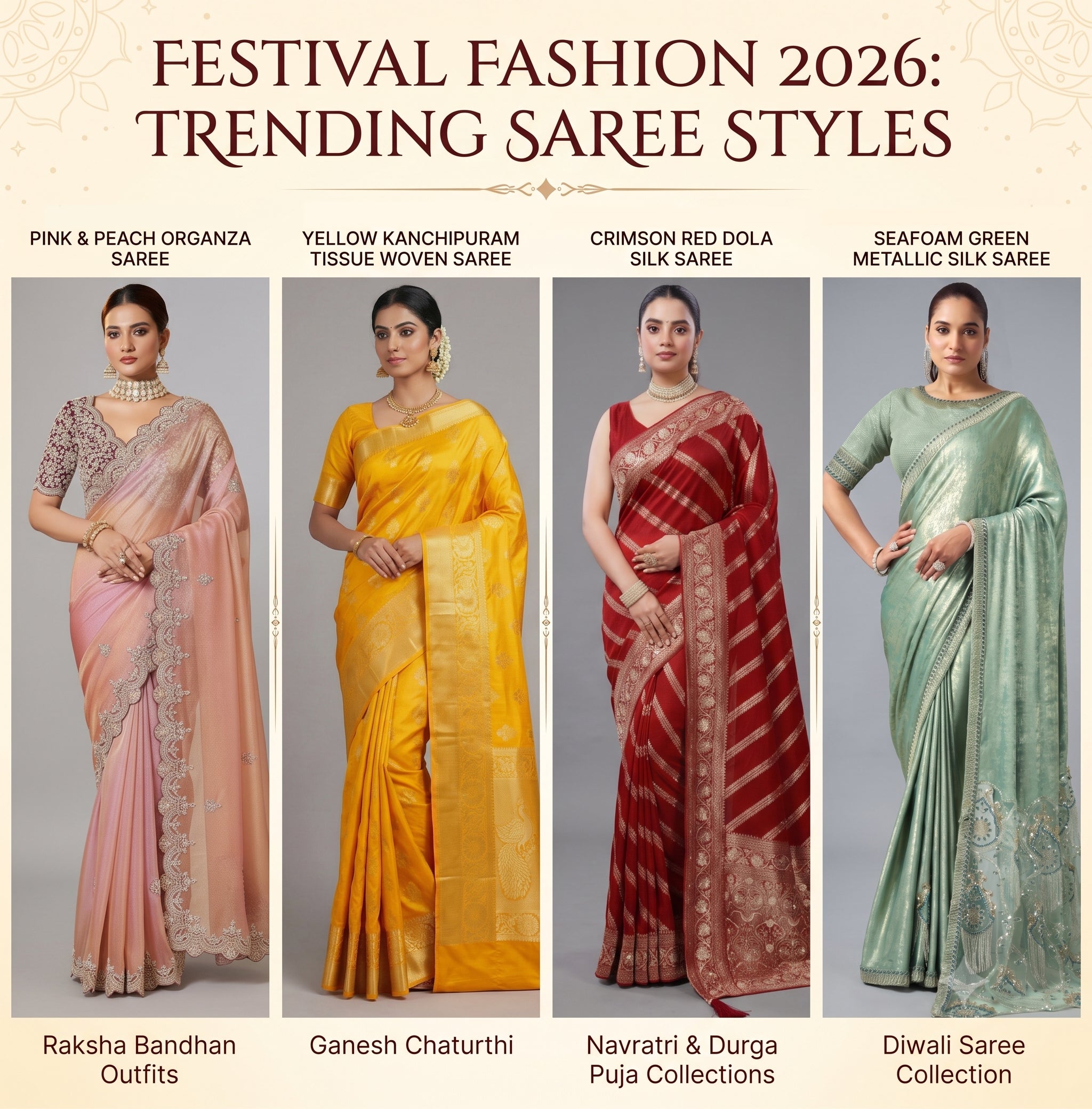 Festival Fashion 2026: Trending Saree Styles