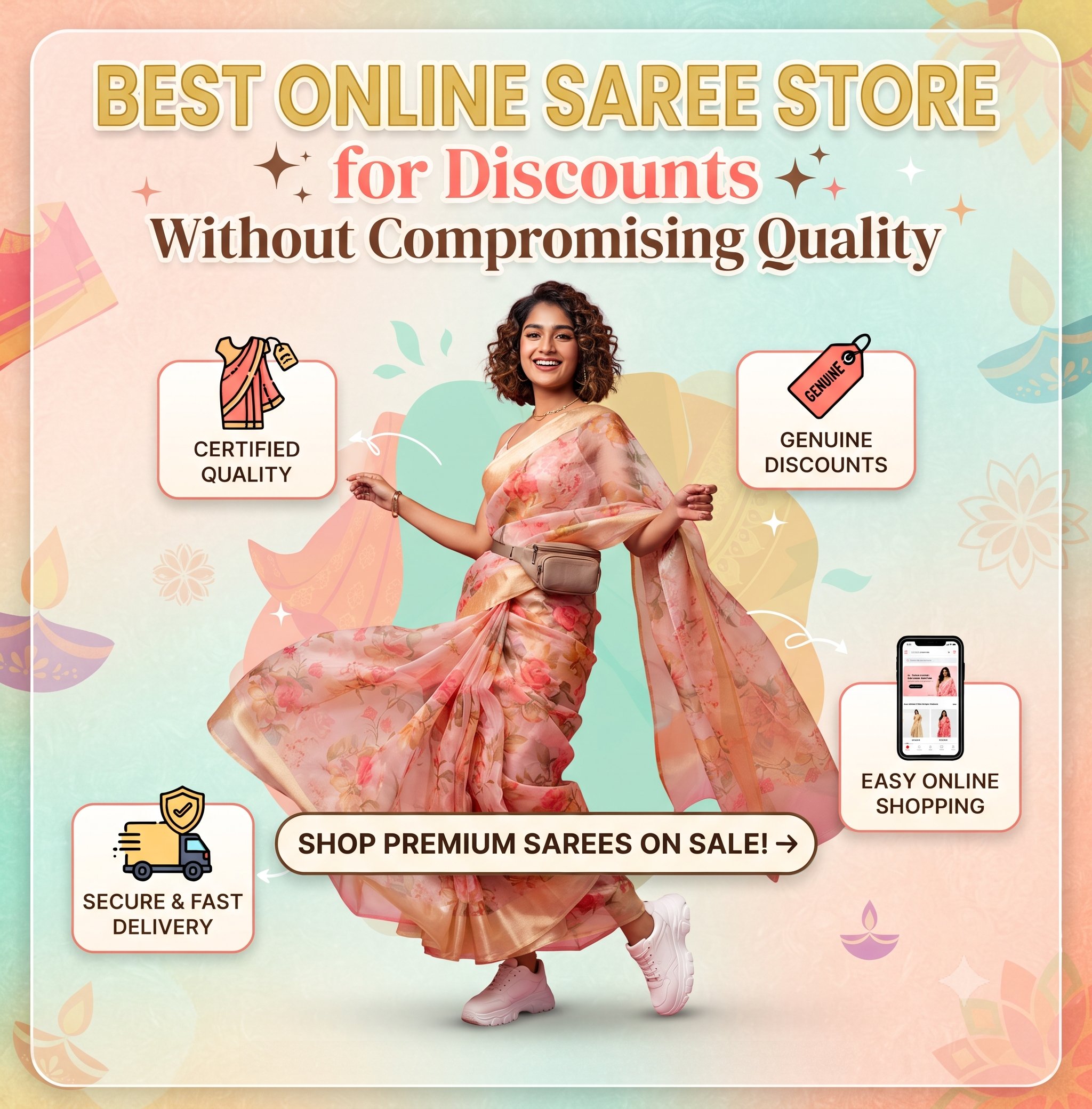 Best Online Saree Store for Discounts Without Compromising Quality