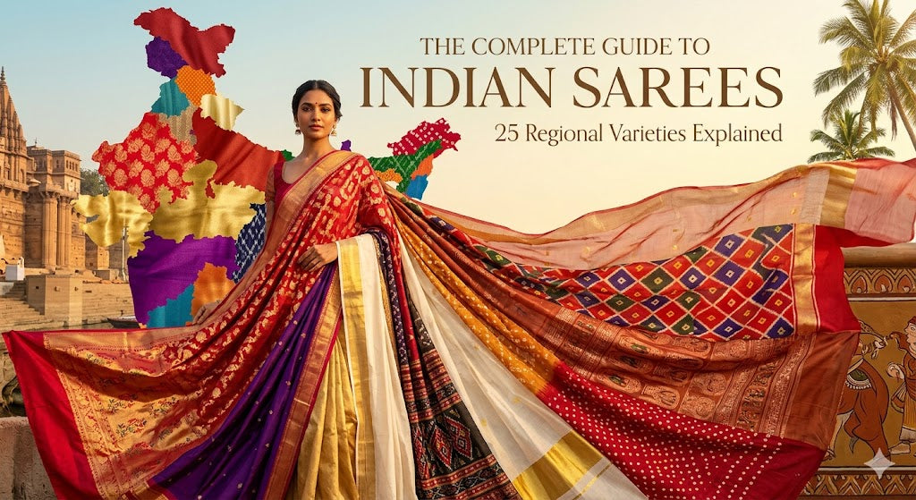 The Complete Guide to Indian Sarees: 25 Regional Varieties Explained