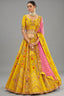 Silk Sequin Embroidered Lehenga - red silk saree embroidered