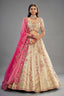 Silk Sequin Embroidered Lehenga - red silk saree embroidered