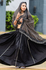 Black Cotton Chaniya Choli