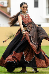 Black Cotton Chaniya Choli