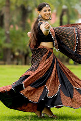 Black Cotton Chaniya Choli