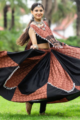 Black Cotton Chaniya Choli