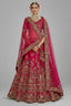 Pink Silk Designer Bridal Lehenga - pink silk saree