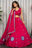 Pink Art Silk Sequin Embroidered Chaniya Choli