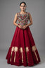 Red Cotton Kachchi Mirror Worked Chaniya Choli