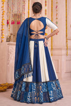 Multi Colored Rayon Printed Lehenga