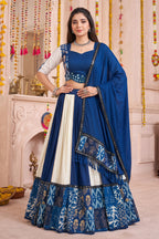 Multi Colored Rayon Printed Lehenga