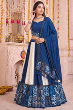 Multi Colored Rayon Printed Lehenga