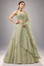 Pista Green Georgette Lehenga Choli with Sequined Work