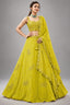 Yellow Georgette Embroidered Lehenga Choli with Sequined Dori Work