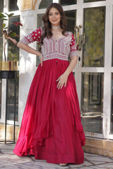 Georgette Embroidered Kurti